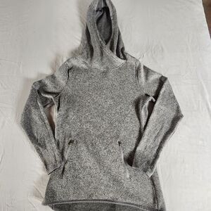 Old Navy Active Gray Hoodie Womens Medium Fleece Pullover Zip Pockets